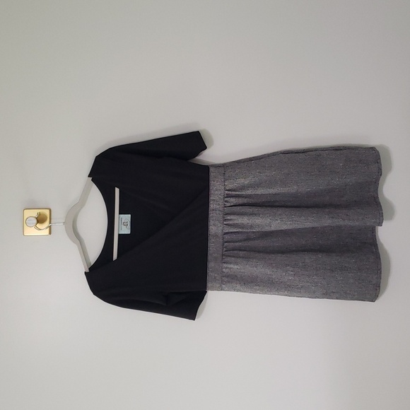 Judith March Anthropologie Mini Dress Black Gray Medium Large Office Corpcore - Picture 2 of 16